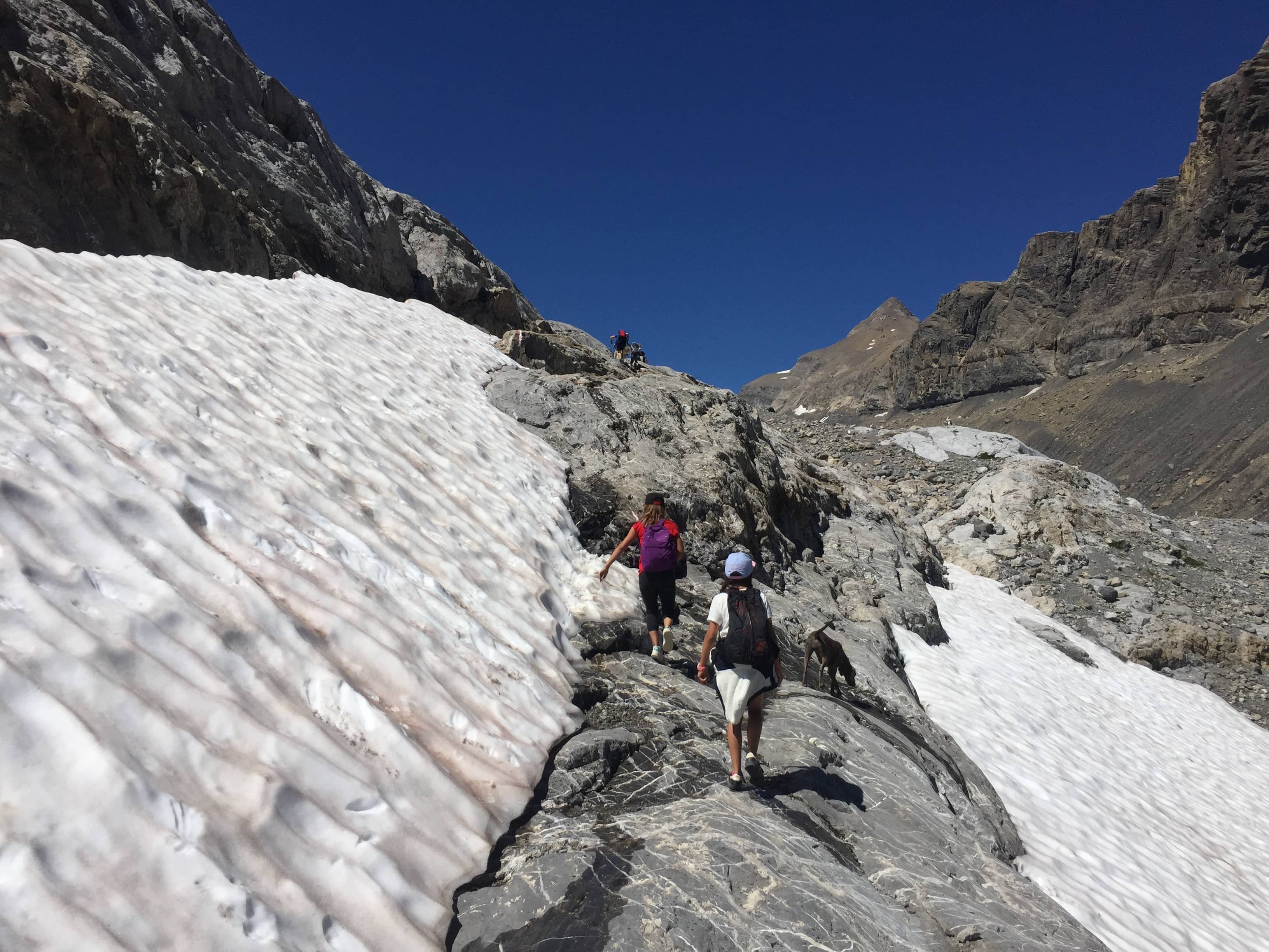 Encore quelques névés sur la montée