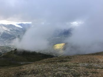 Brouillard sur les crêtes de Thyon et le Mont Rouge (rando)