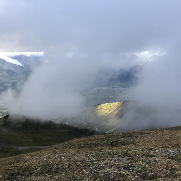 Brouillard sur les crêtes de Thyon et le Mont Rouge (rando)